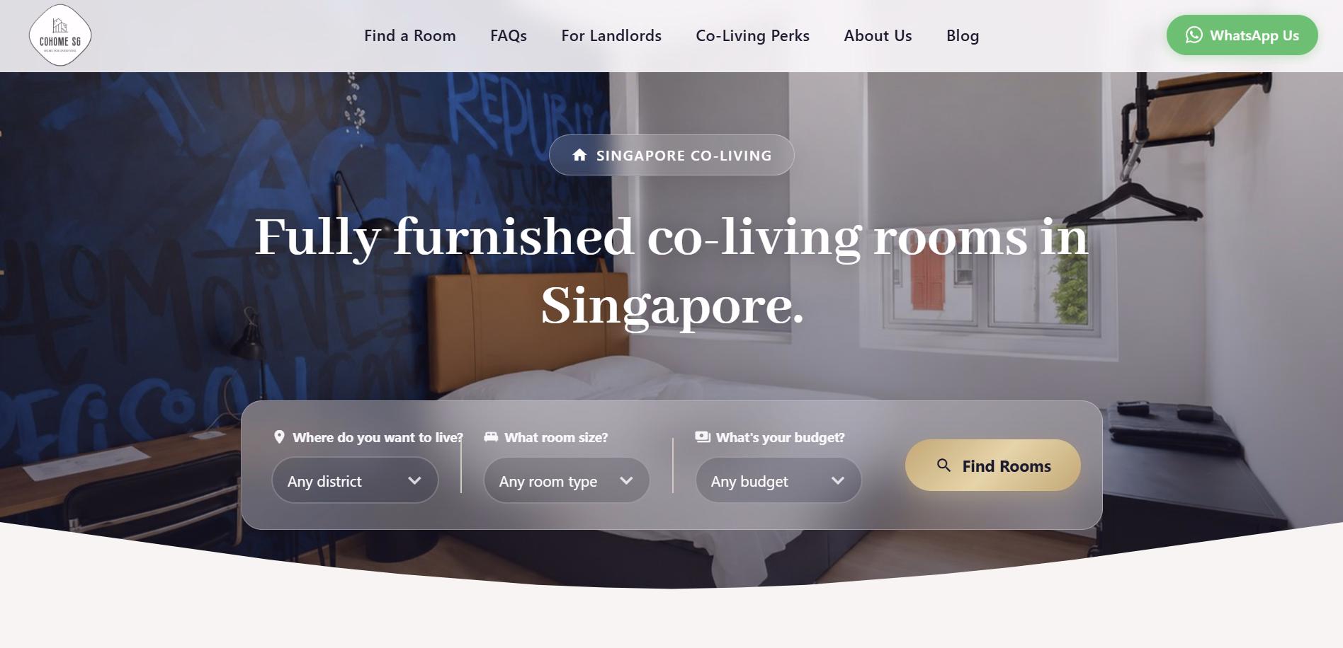 CoHome SG website homepage